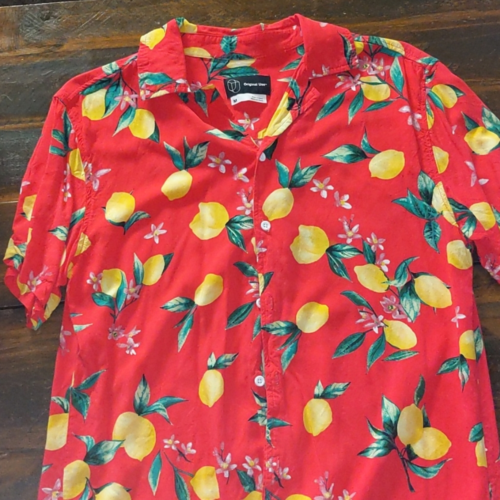 Original Use Lemon Button Up